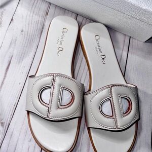 Dior D-Club Leather Slide Sandals